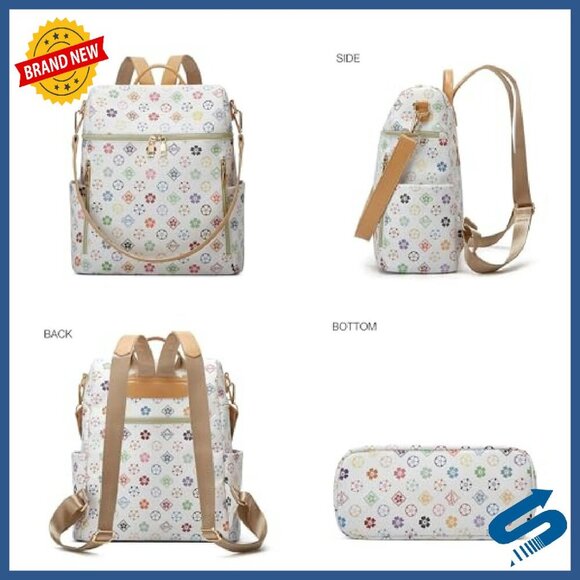 Convertible PU Leather Backpack Purse for Women - Travel Satchel Handbag main image 5